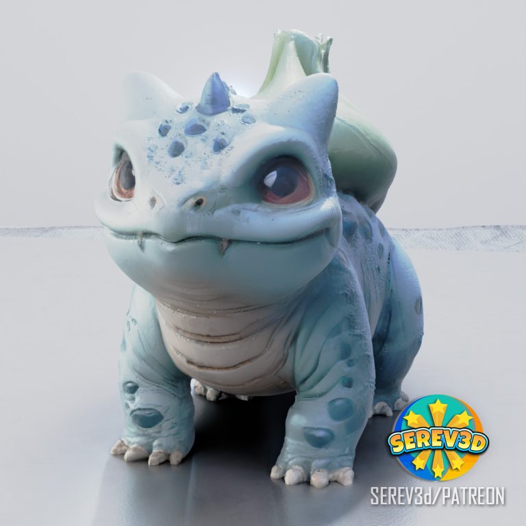 004_Realistic Bulbasaur- Reference image