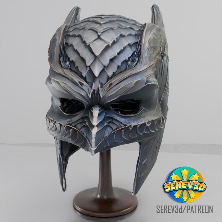 Batman Dragonscale Helmet- Reference image