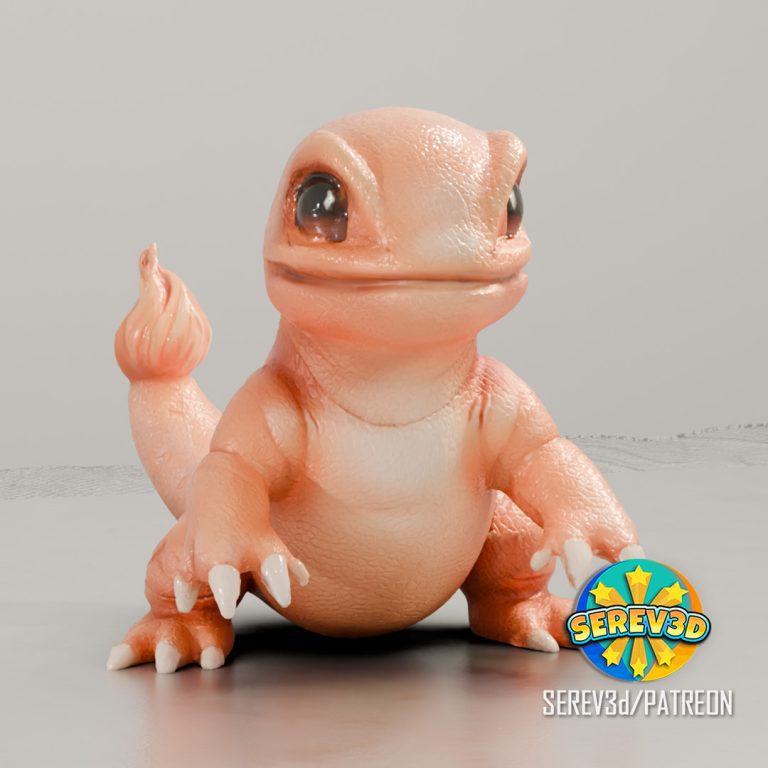 013_Realistic Charmander - Reference image