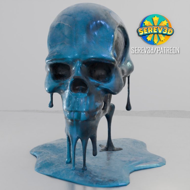 016_Melting Skull - Reference image