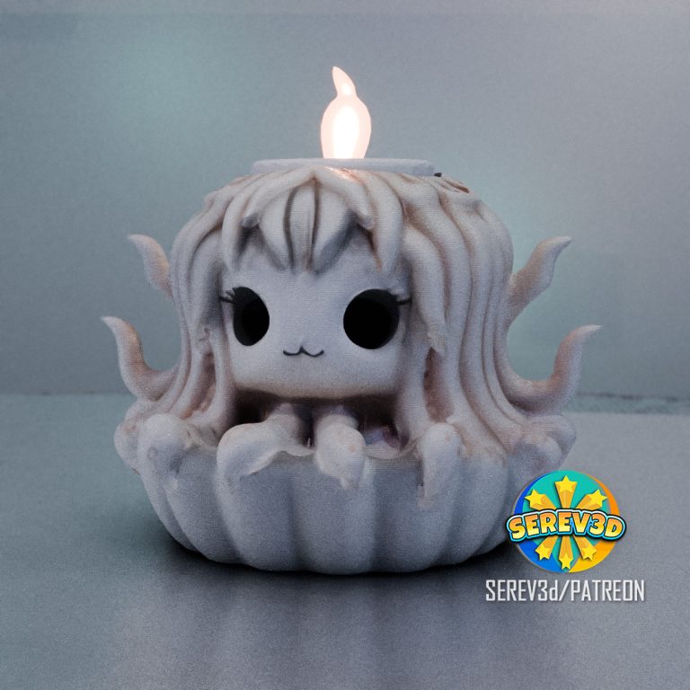 031_Cute Medusa - Candle Holder - Reference image