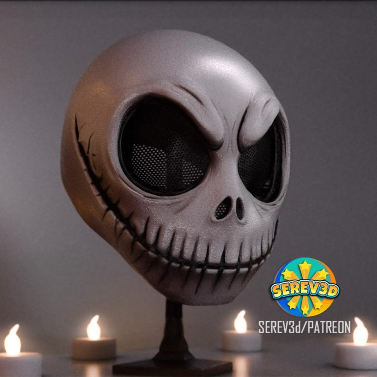 036_Wearable Jack Skellington Mask-Reference image