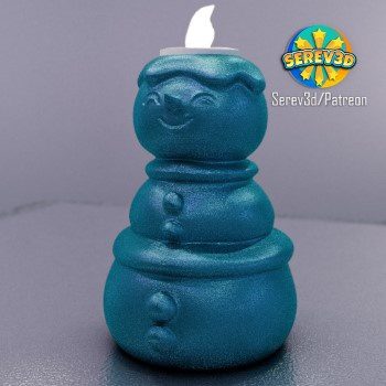 Snowman Candle Holder!