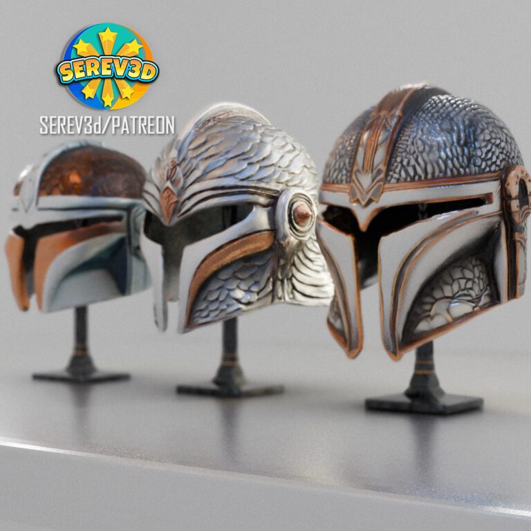 018_Mandalorian Dragonscale Helmets - Reference image