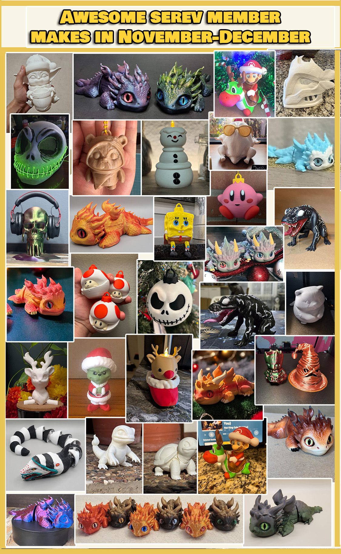 Amazing Serev3D community makes! (Award for the Maker of the Month will be announced soon)