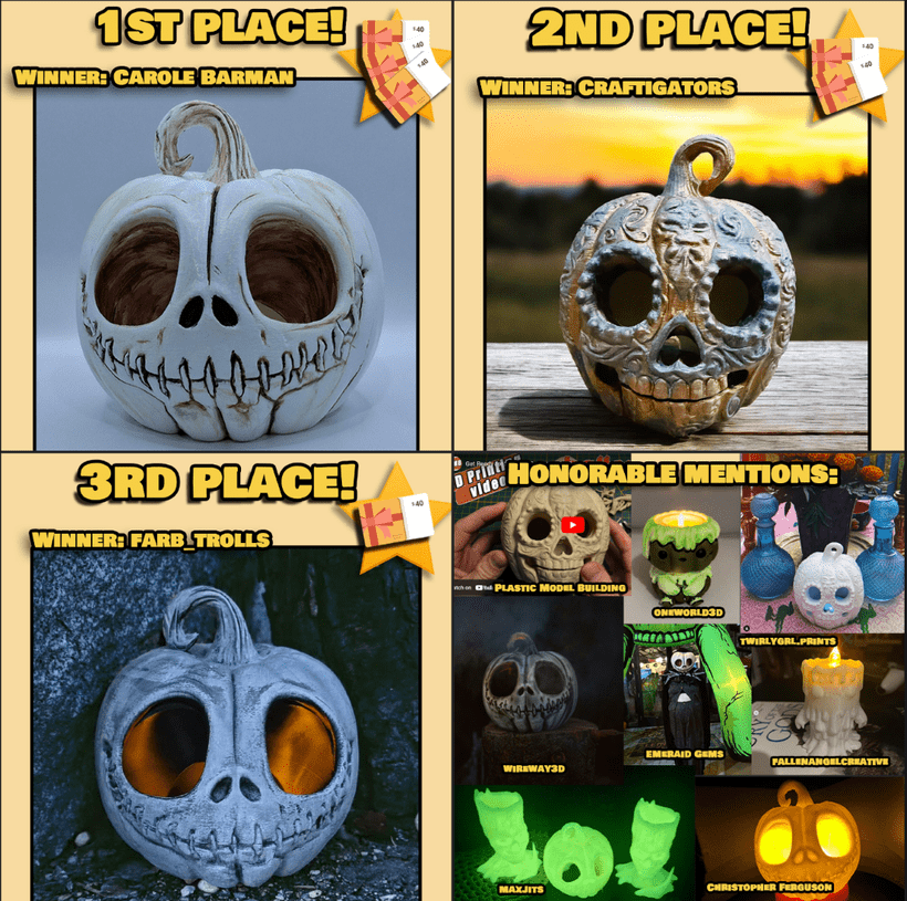 SEREV3d Halloween 3d printing Contest!