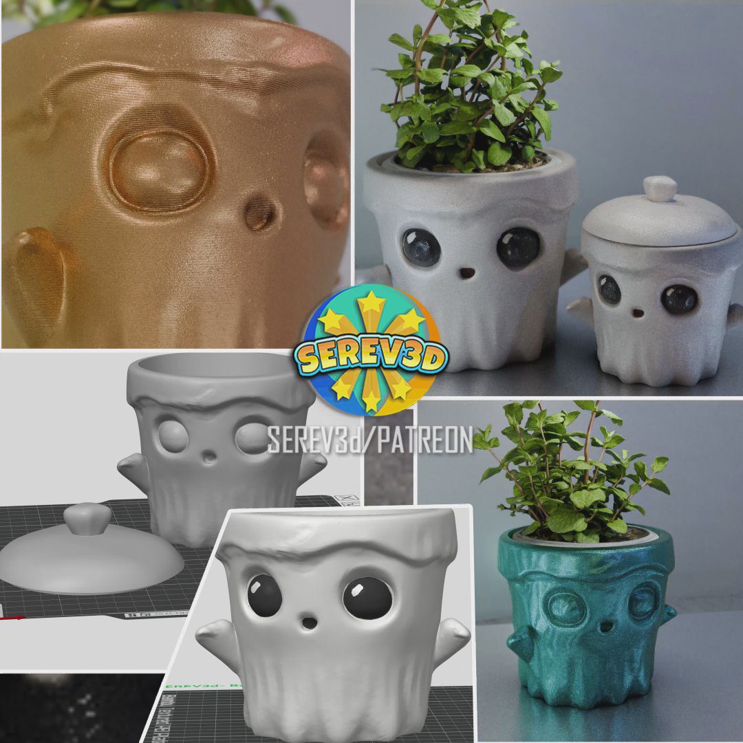 Boo Ghost – Flower Pot and Mini Container!