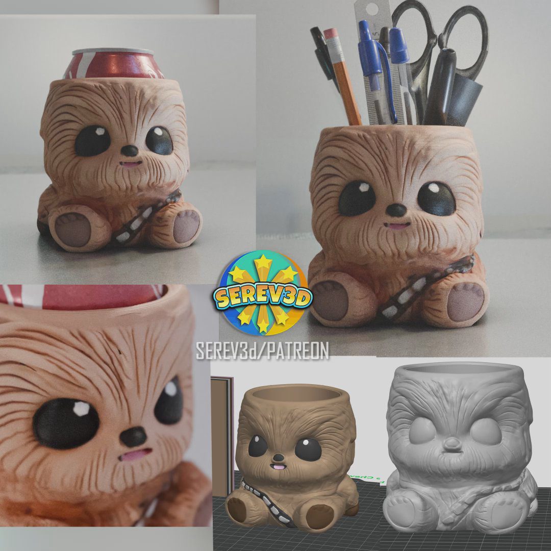 Cute Chewy – Pencil & Can holder!