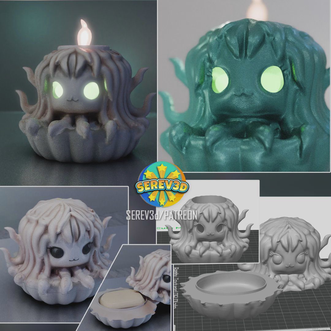 Cute Medusa – Candle & Soap Holder!