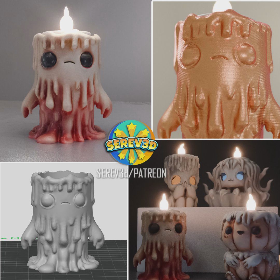 Cute Melted Candle Holder