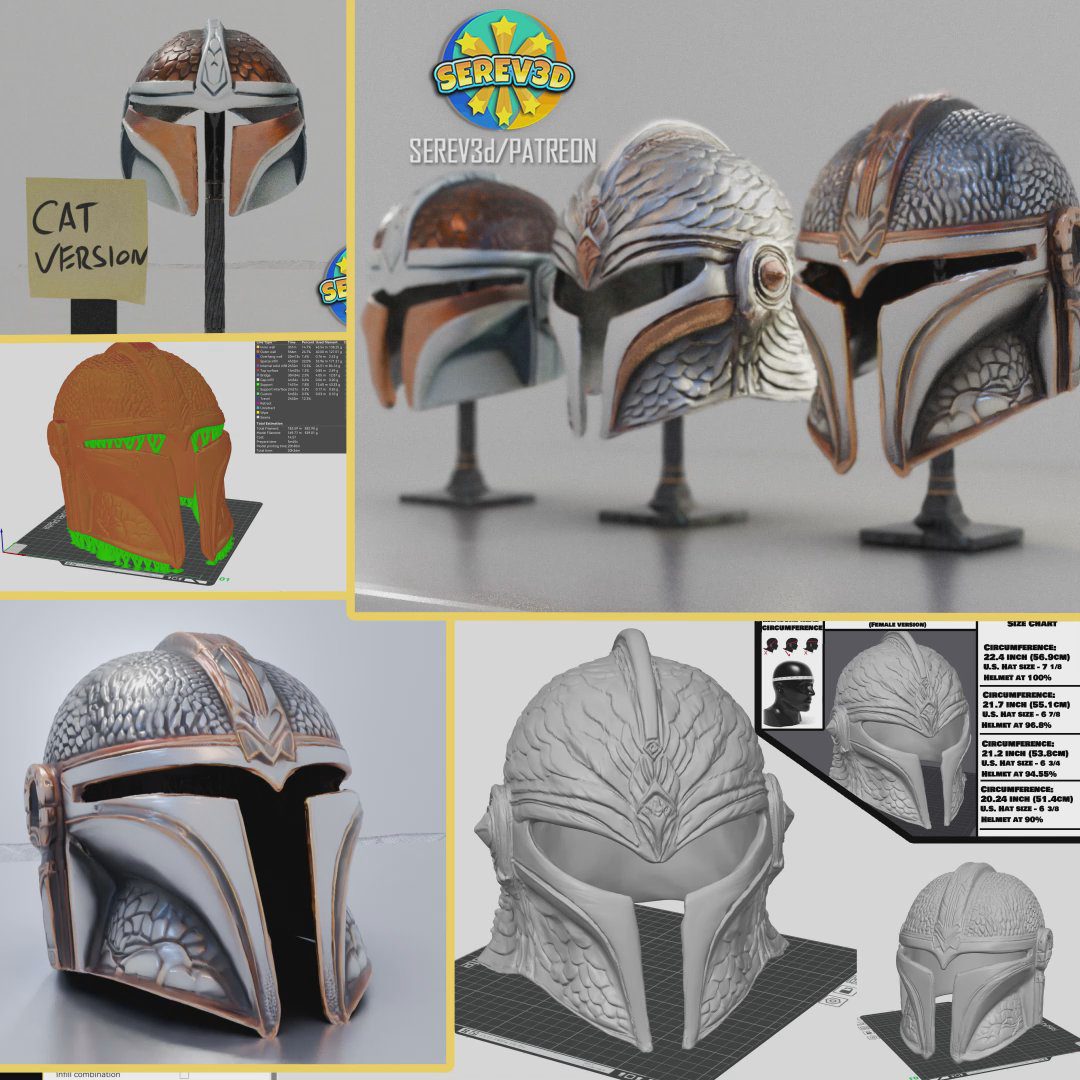 Wearable Mandalorian Helmets for the whole family!